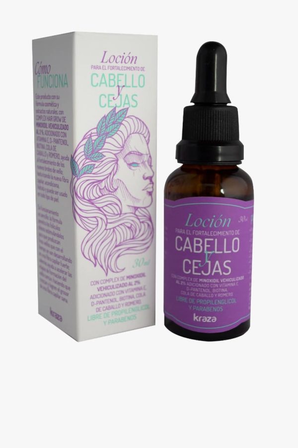 Tónico Minoxidil crecimiento de cabello y cejas Mujer - Imagen 2