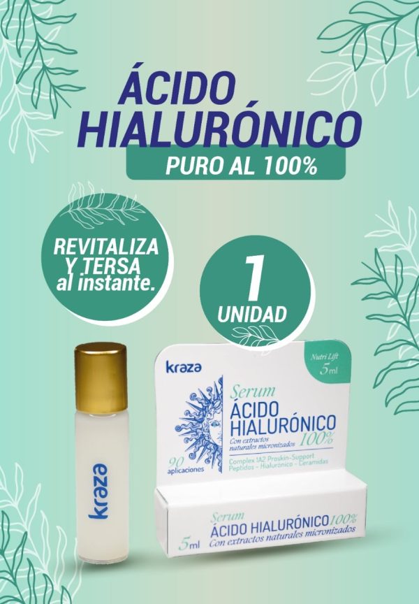 SERUM ÁCIDO HIALURÓNICO AL 100% KRAZA™ - Imagen 2