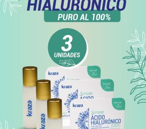 SERUM ÁCIDO HIALURÓNICO AL 100% KRAZA™ x3