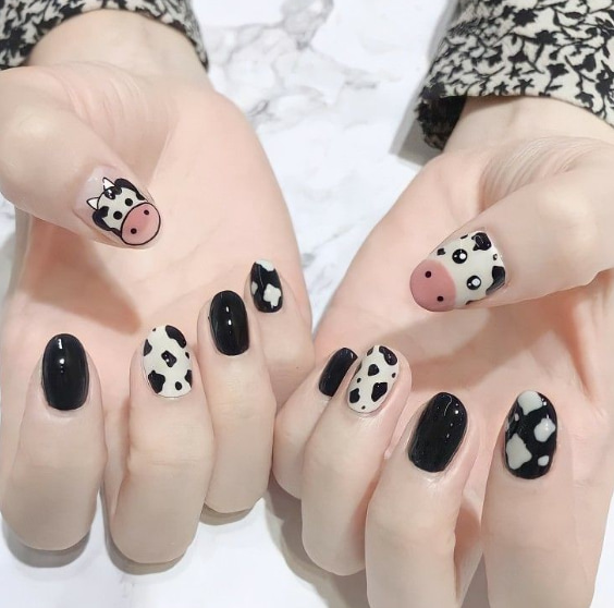 Uñas tiernas con dibujosde animales