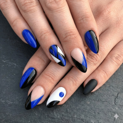 uñas semipermanentes decoradas​