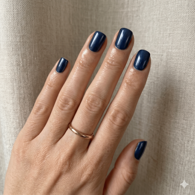 uñas semipermanentes cortas elegantes