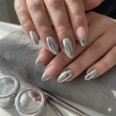 uñas semipermanentes decoradas​