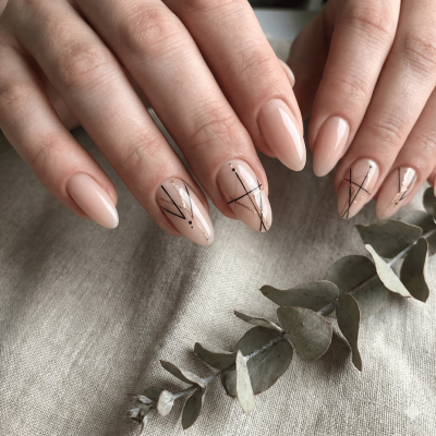 uñas semipermanentes decoradas​