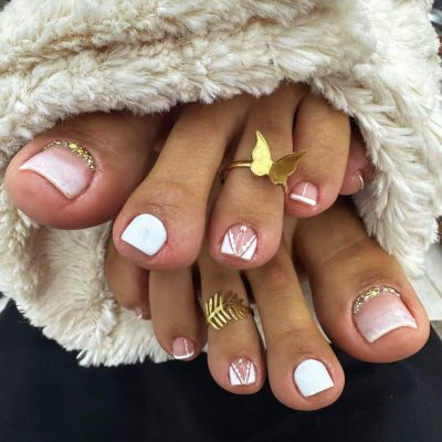 uñas semipermanentes para pies​