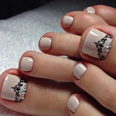 uñas semipermanentes para pies​
