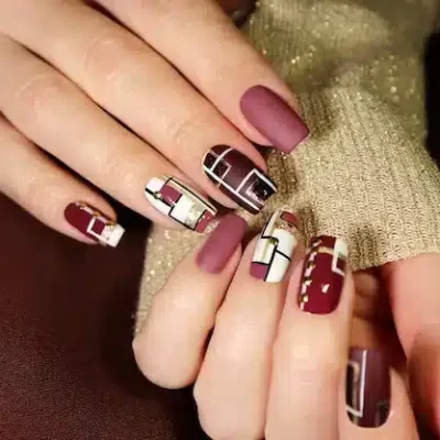 uñas semipermanentes decoradas​