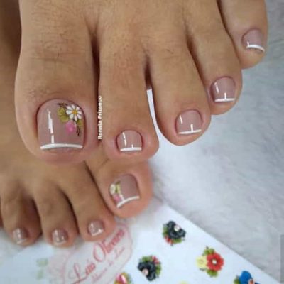 uñas semipermanentes para pies​